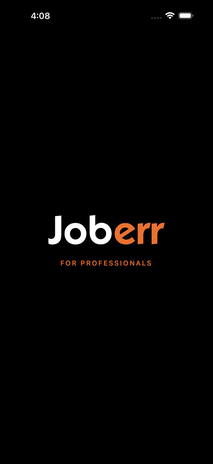 Joberr for Professionals splash